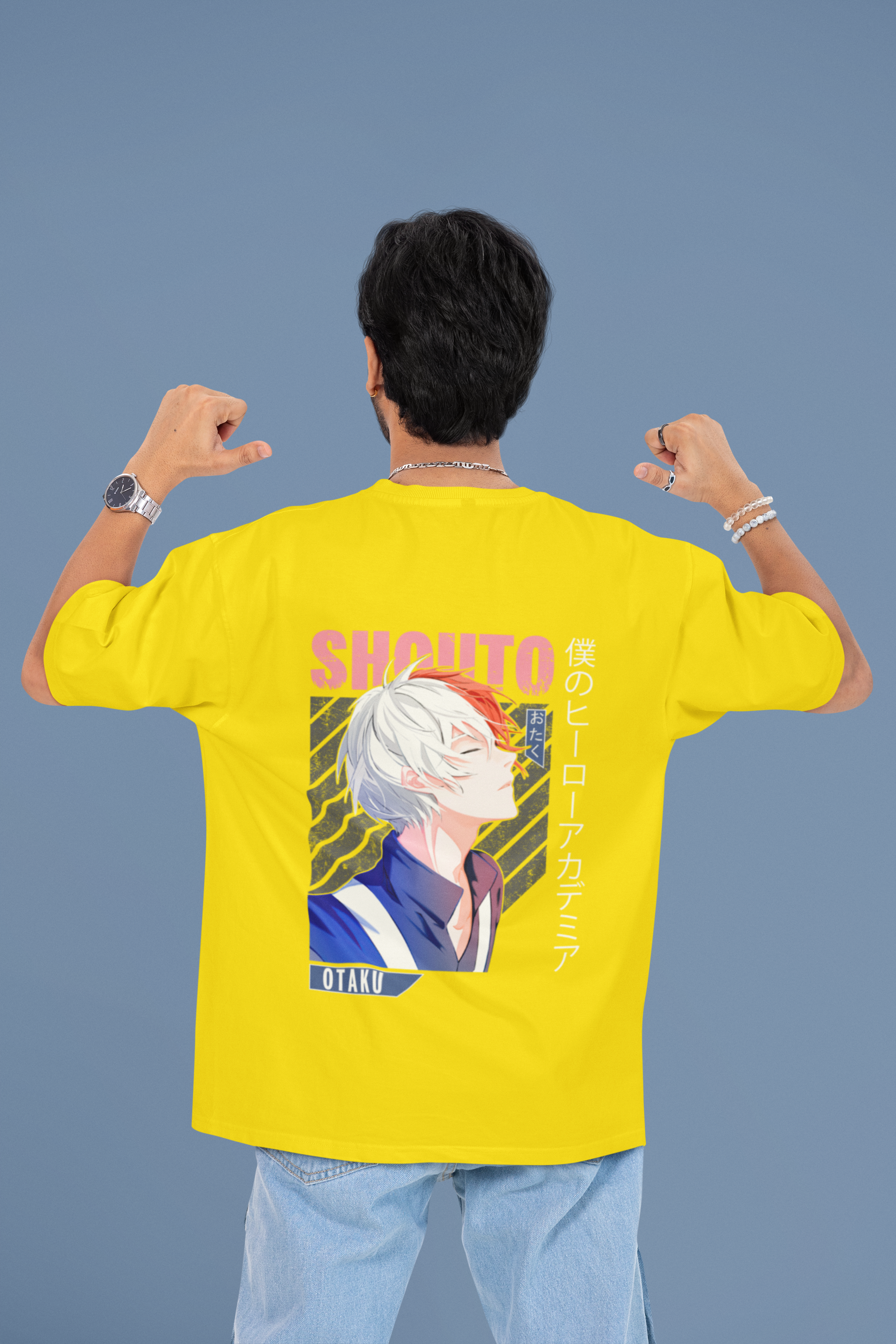 SCUBAAA Men's Heroic Kanji Edition Oversized T-shirt