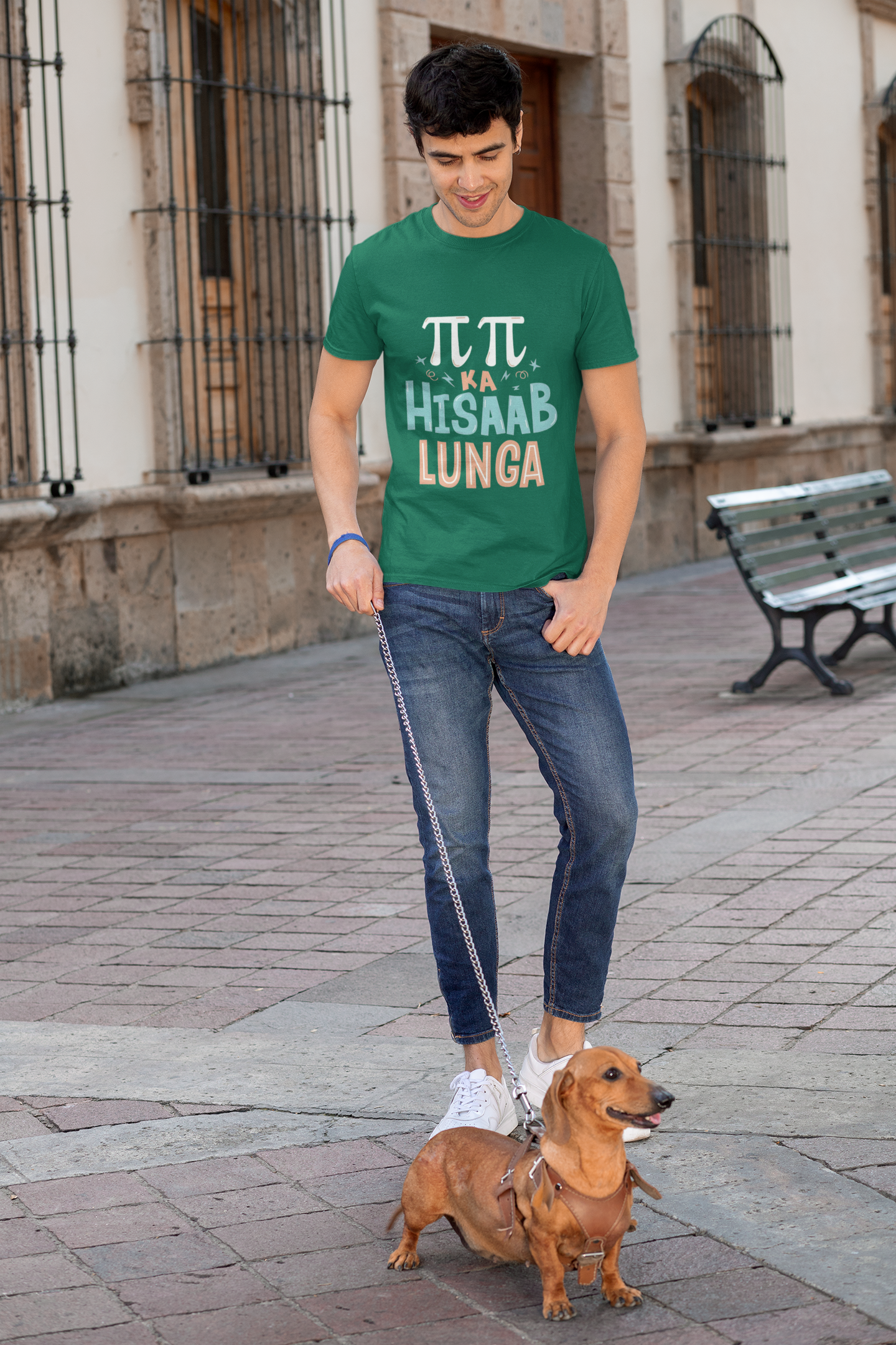SCUBAAA Men's Pi Pi Ka Hisaab Half Sleeve Regular Fit T-shirt