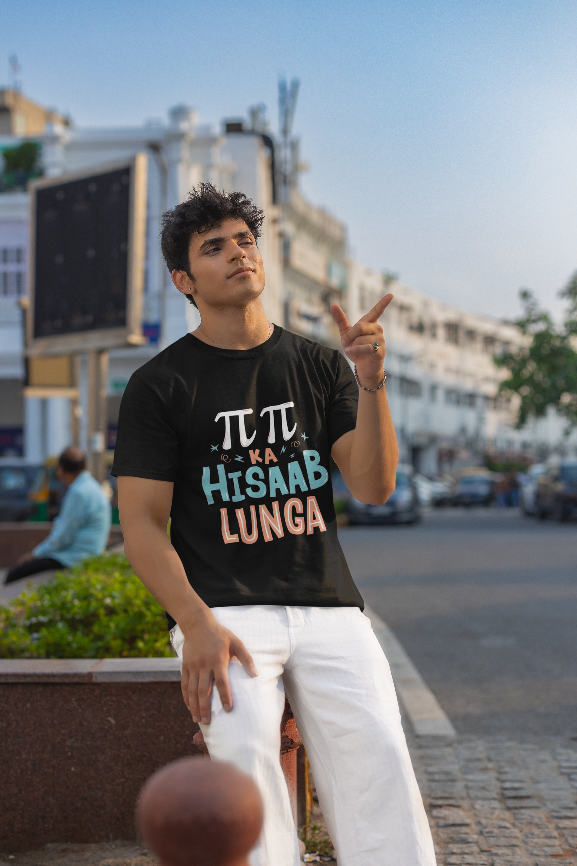 SCUBAAA Men's Pi Pi Ka Hisaab Half Sleeve Regular Fit T-shirt