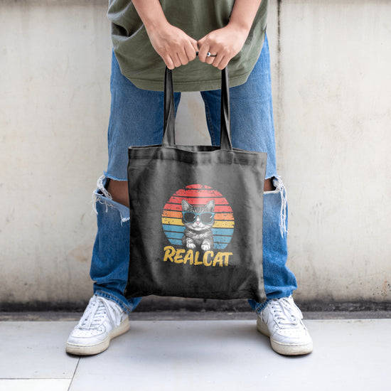 SCUBAAA Real Cat Tote Zipper Bag