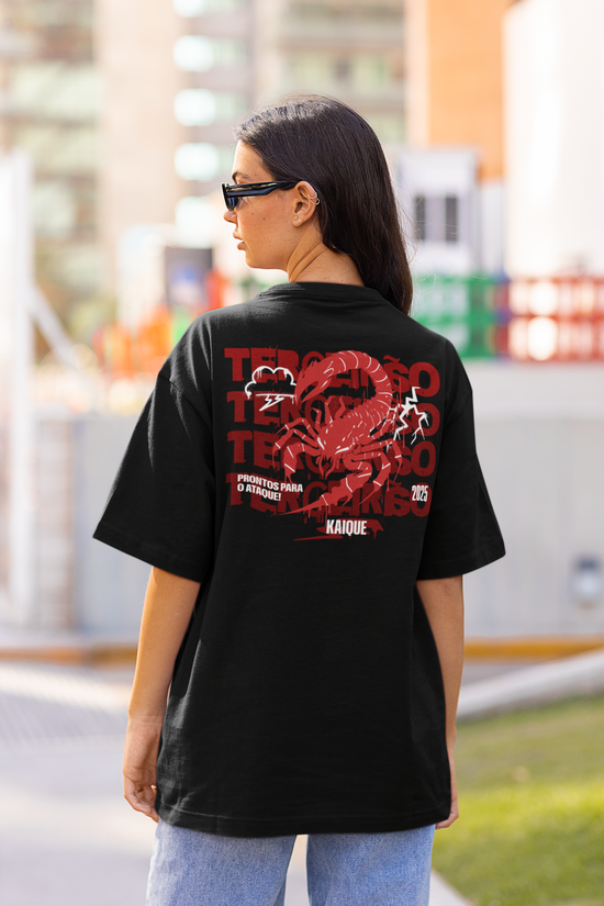 SCUBAAA Women's Scorpion Strike: Terceirão 2025 Oversized T-Shirt