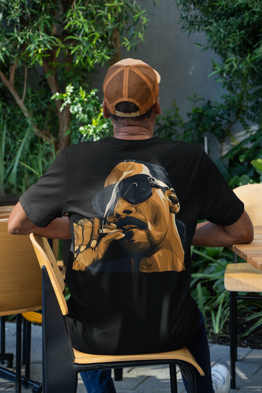 SCUBAAA Men's Bong Oversized Half Sleeve T-shirt