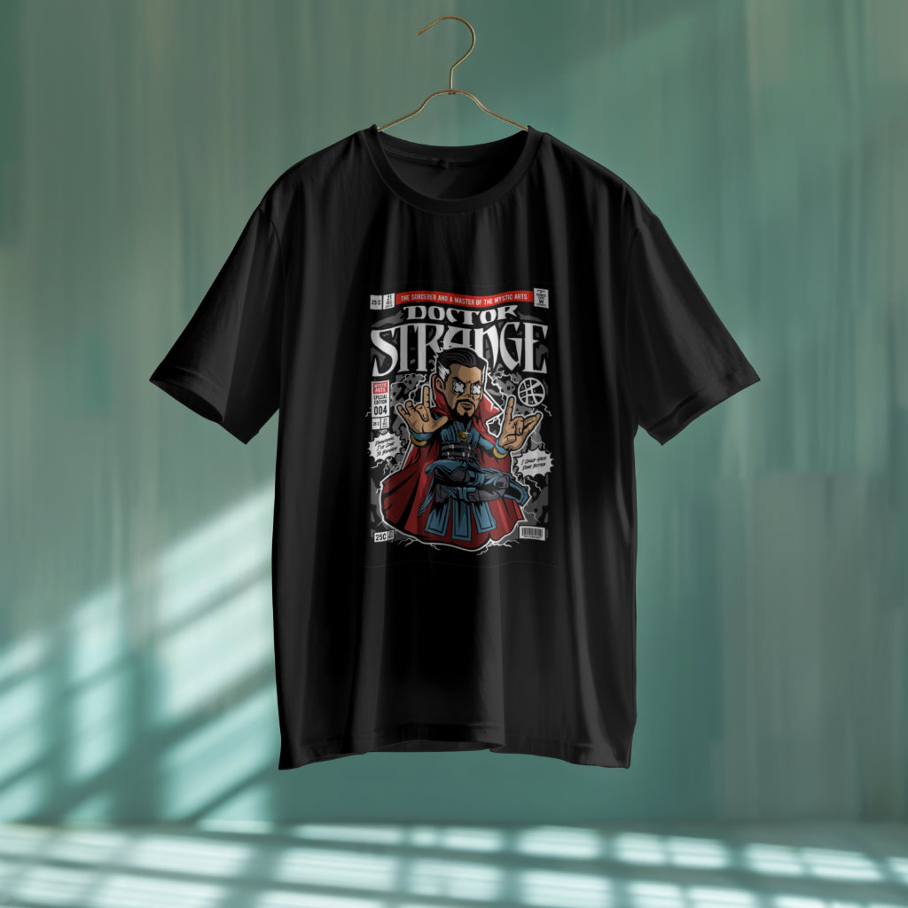 SCUBAAA Men's Dr. Strange Pop Art Oversized Half Sleeve T-shirt
