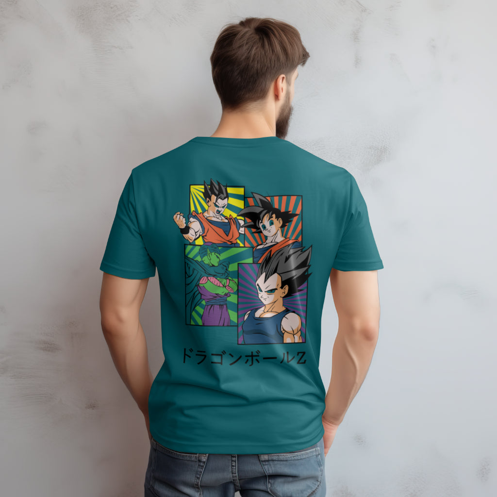 SCUBAAA Men's Dragon Ball Z Oversized Half Sleeve T-shirt