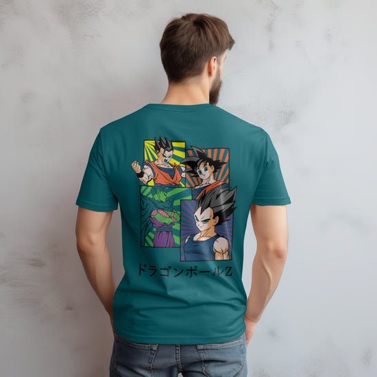 SCUBAAA Men's Dragon Ball Z Oversized Half Sleeve T-shirt