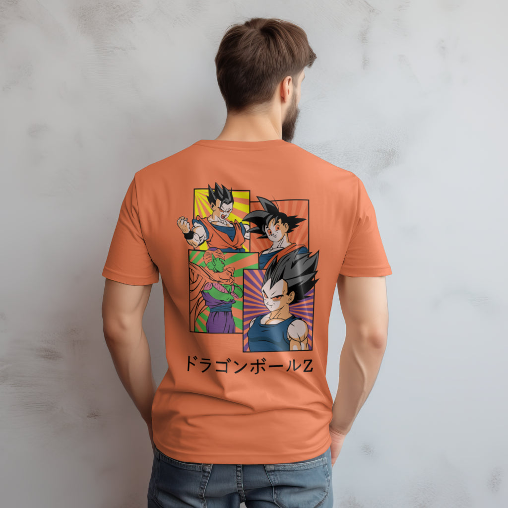 SCUBAAA Men's Dragon Ball Z Oversized Half Sleeve T-shirt