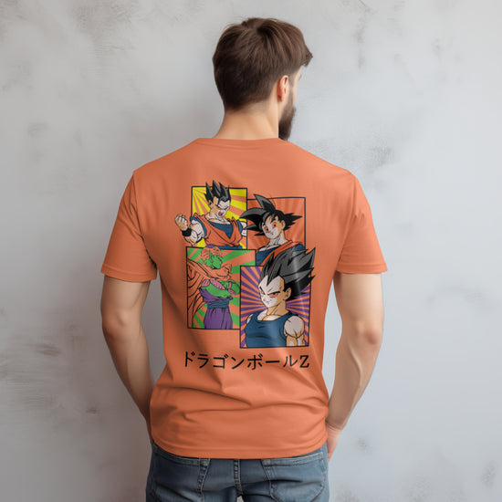 SCUBAAA Men's Dragon Ball Z Oversized Half Sleeve T-shirt