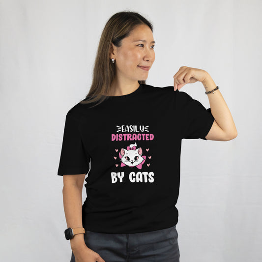 SCUBAAA Women's Cat Regular T-Shirt