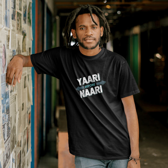 SCUBAAA Men's Yaari Theme Half Sleeve T-Shirt