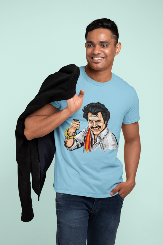 SCUBAAA Men's Thalaiva Half Sleeve T-Shirt