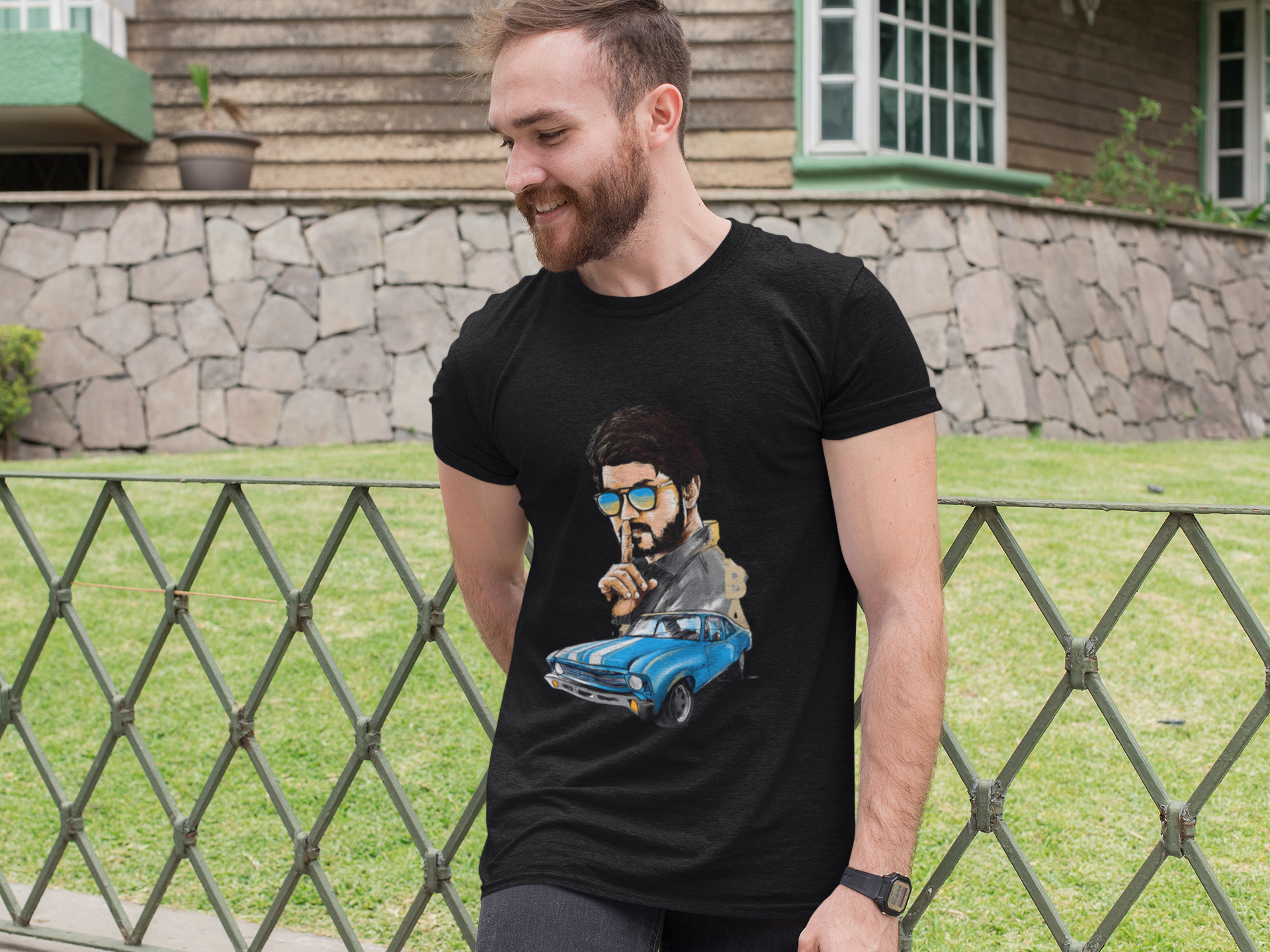 Scubaaa Men's Thalapathy Regular T-Shirt