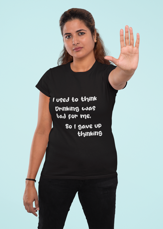Thinking Drink Plan Half Sleeve Regular Fit T-shirt