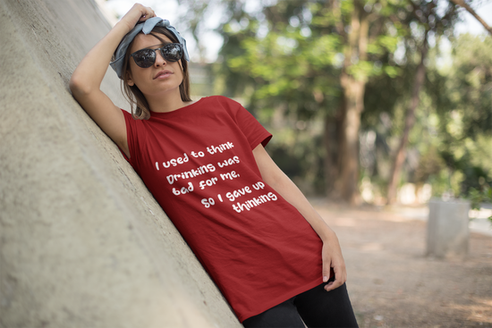 Thinking Drink Plan Half Sleeve Regular Fit T-shirt
