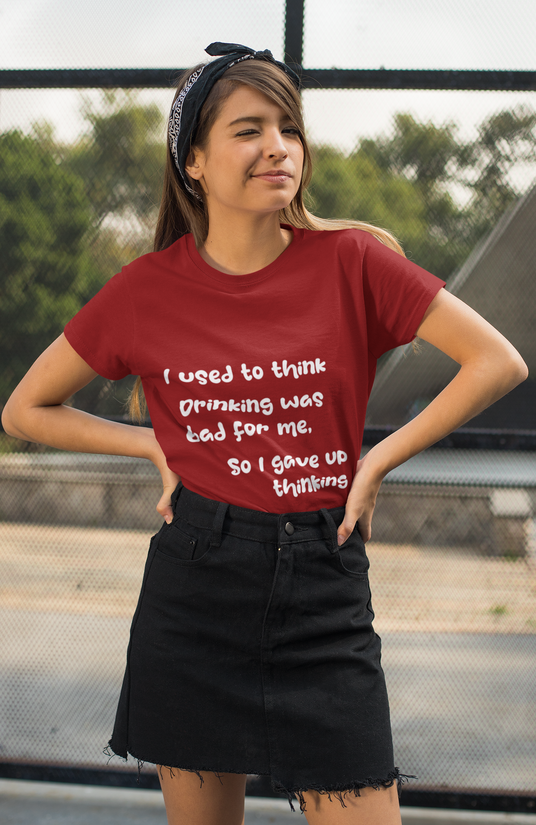 Thinking Drink Plan Half Sleeve Regular Fit T-shirt