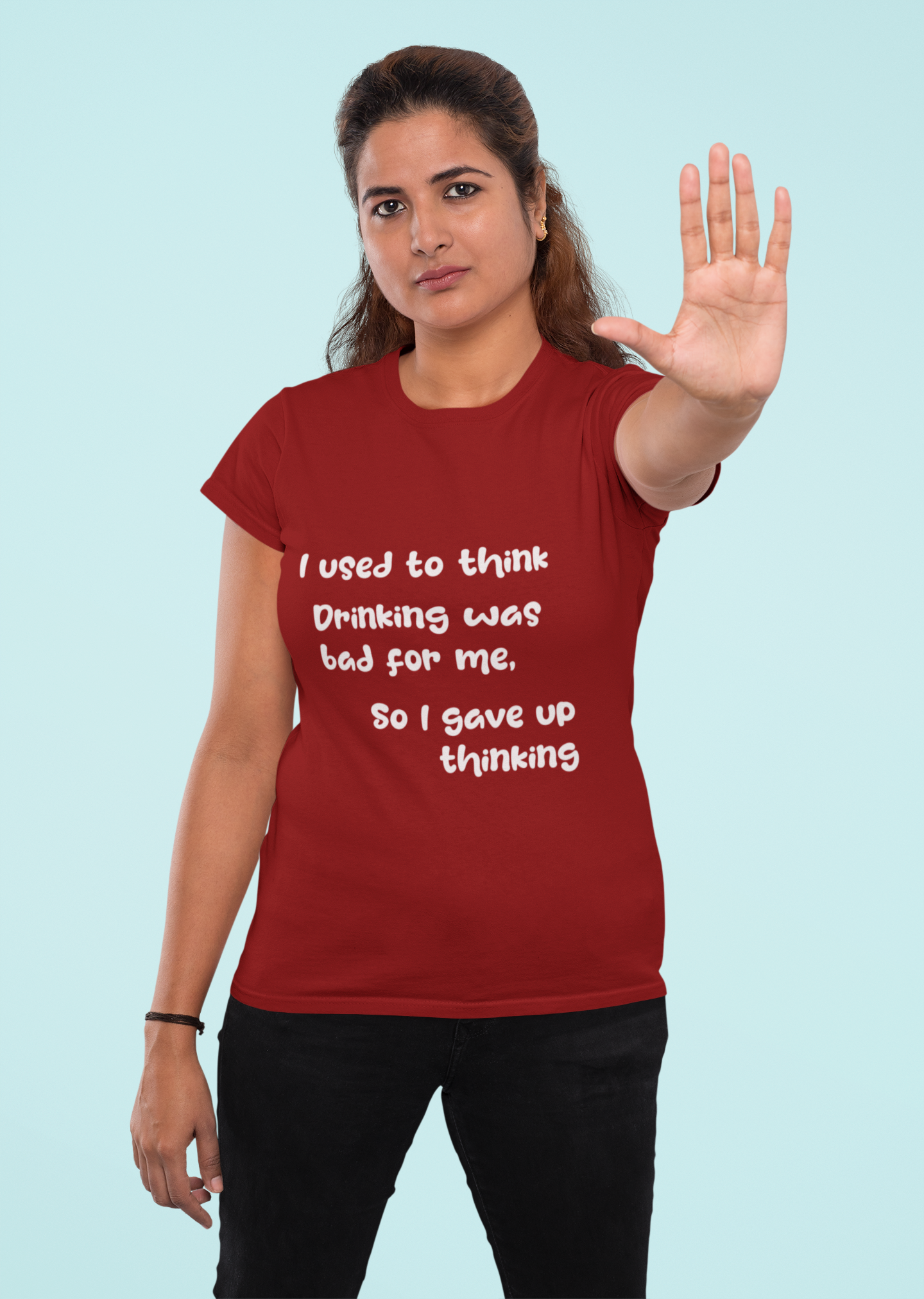 Thinking Drink Plan Half Sleeve Regular Fit T-shirt