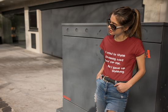 Thinking Drink Plan Half Sleeve Regular Fit T-shirt