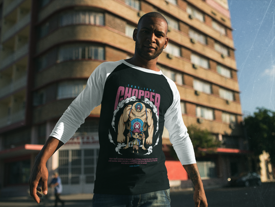 SCUBAAA Men's Tony Tony Chopper Full Sleeve Raglan T-Shirt