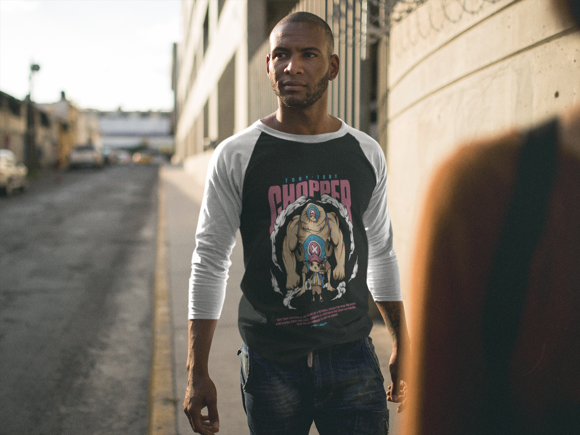 SCUBAAA Men's Tony Tony Chopper Full Sleeve Raglan T-Shirt