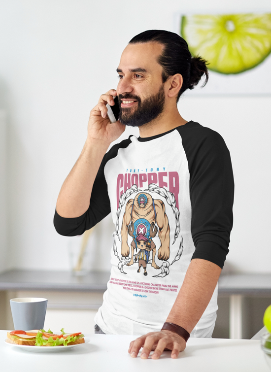 SCUBAAA Men's Tony Tony Chopper Full Sleeve Raglan T-Shirt