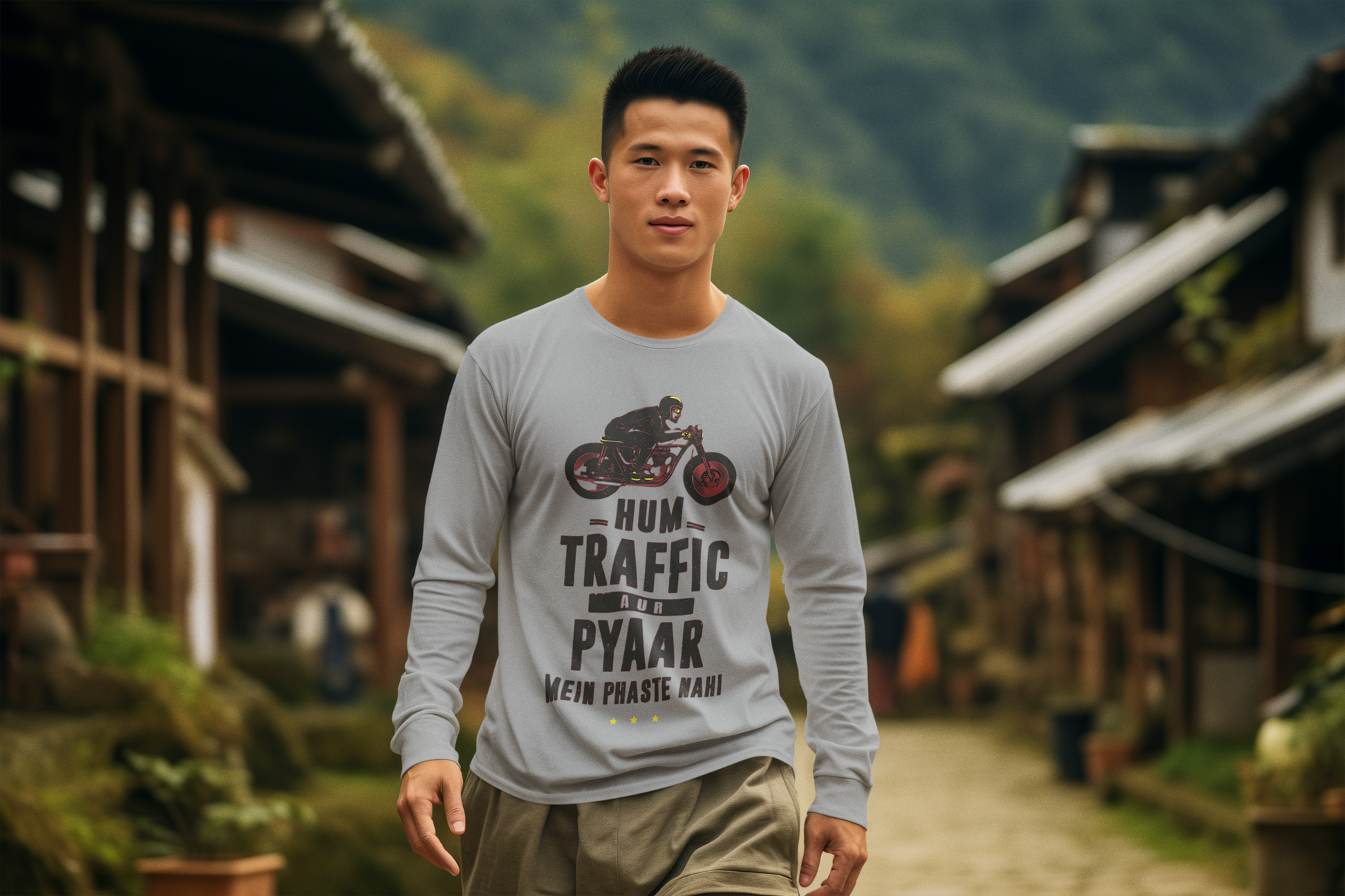 SCUBAAA Men's Traffic Full Sleeve T-Shirt