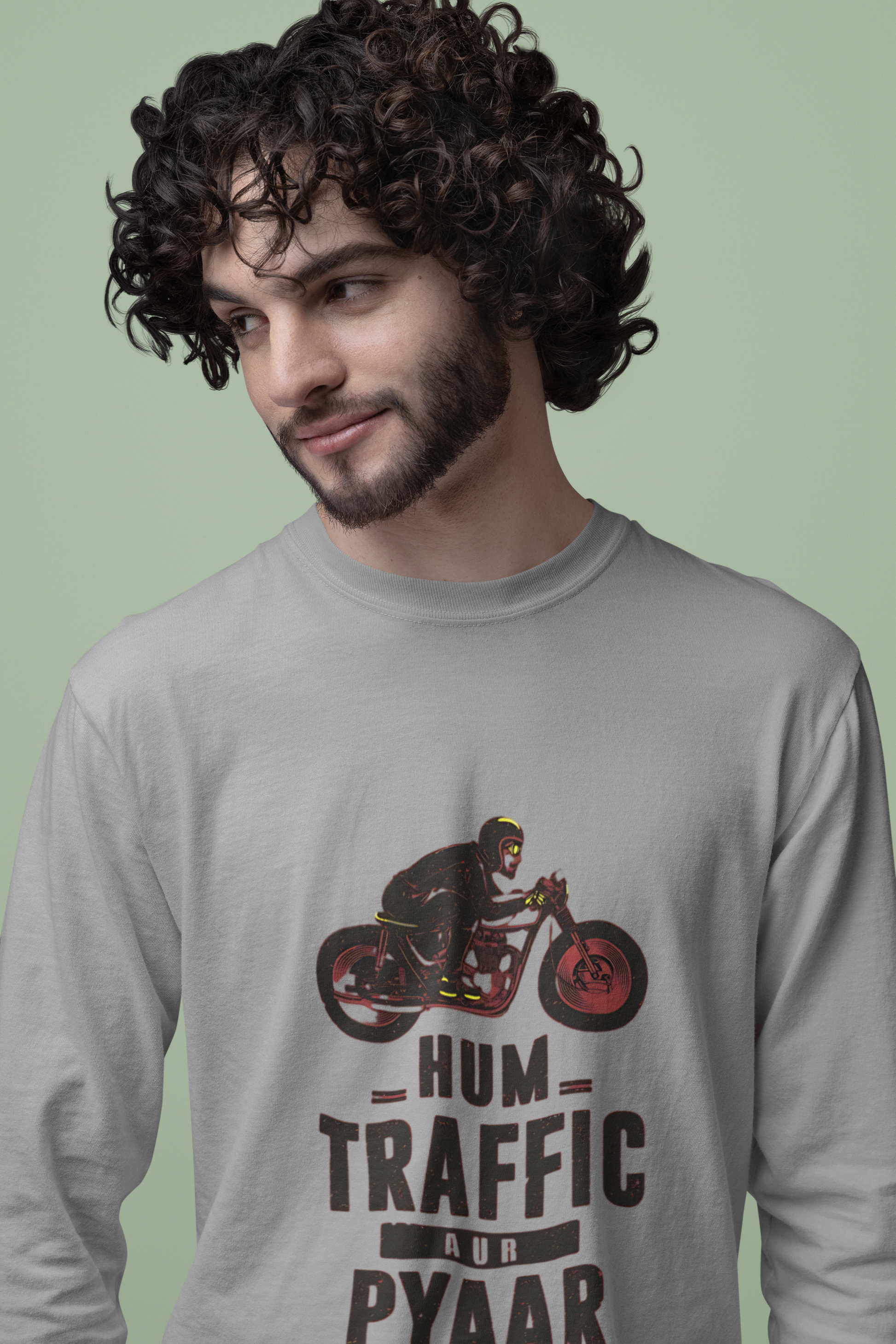 SCUBAAA Men's Traffic Full Sleeve T-Shirt