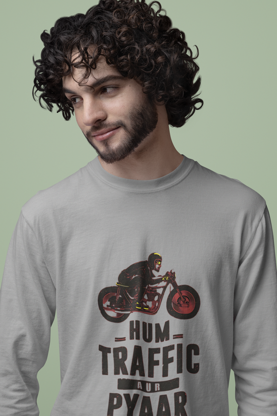 SCUBAAA Men's Traffic Full Sleeve T-Shirt