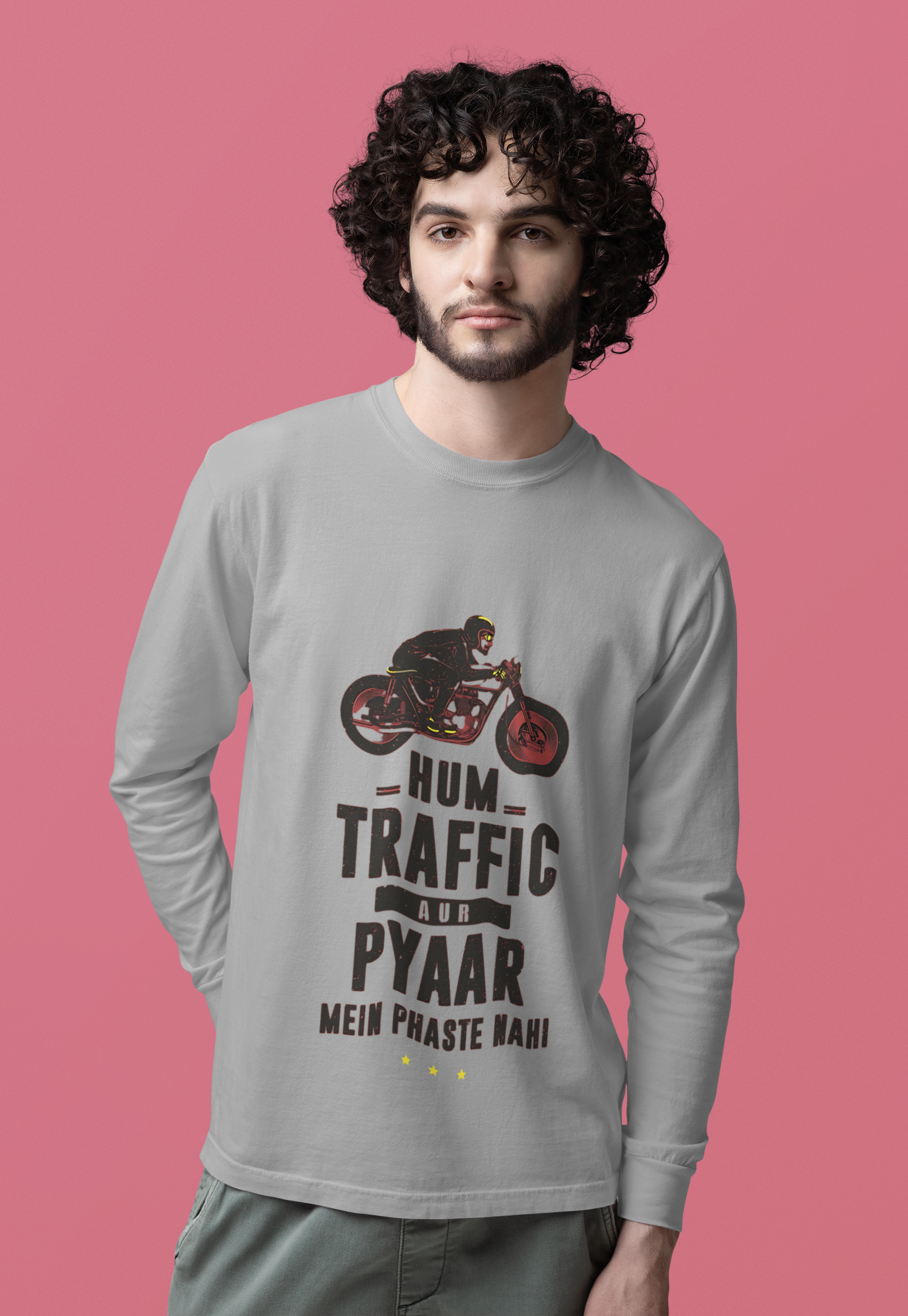 SCUBAAA Men's Traffic Full Sleeve T-Shirt