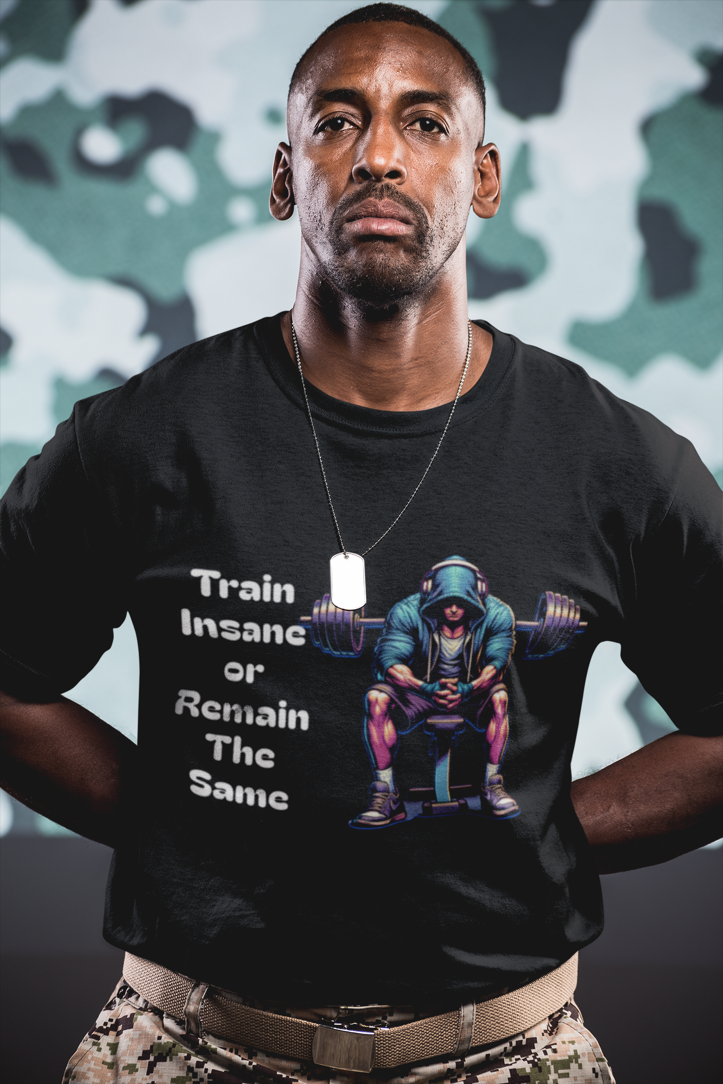 SCUBAAA Men's Train Insane Oversized T-Shirt