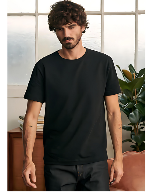 SCUBAAA Men's Plain Half Sleeve Regular Fit T-shirt