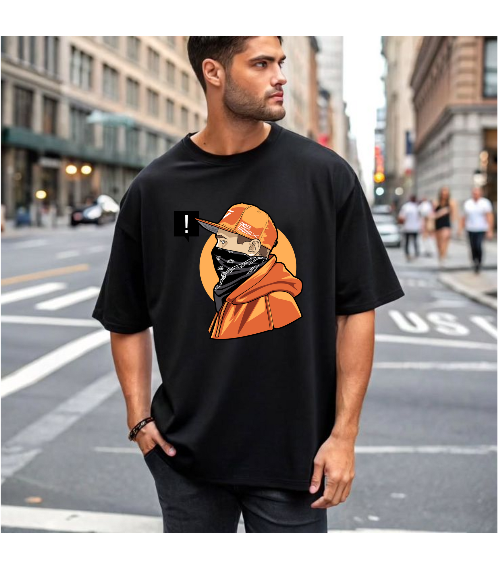 SCUBAAA Men's UG Oversized T-shirt