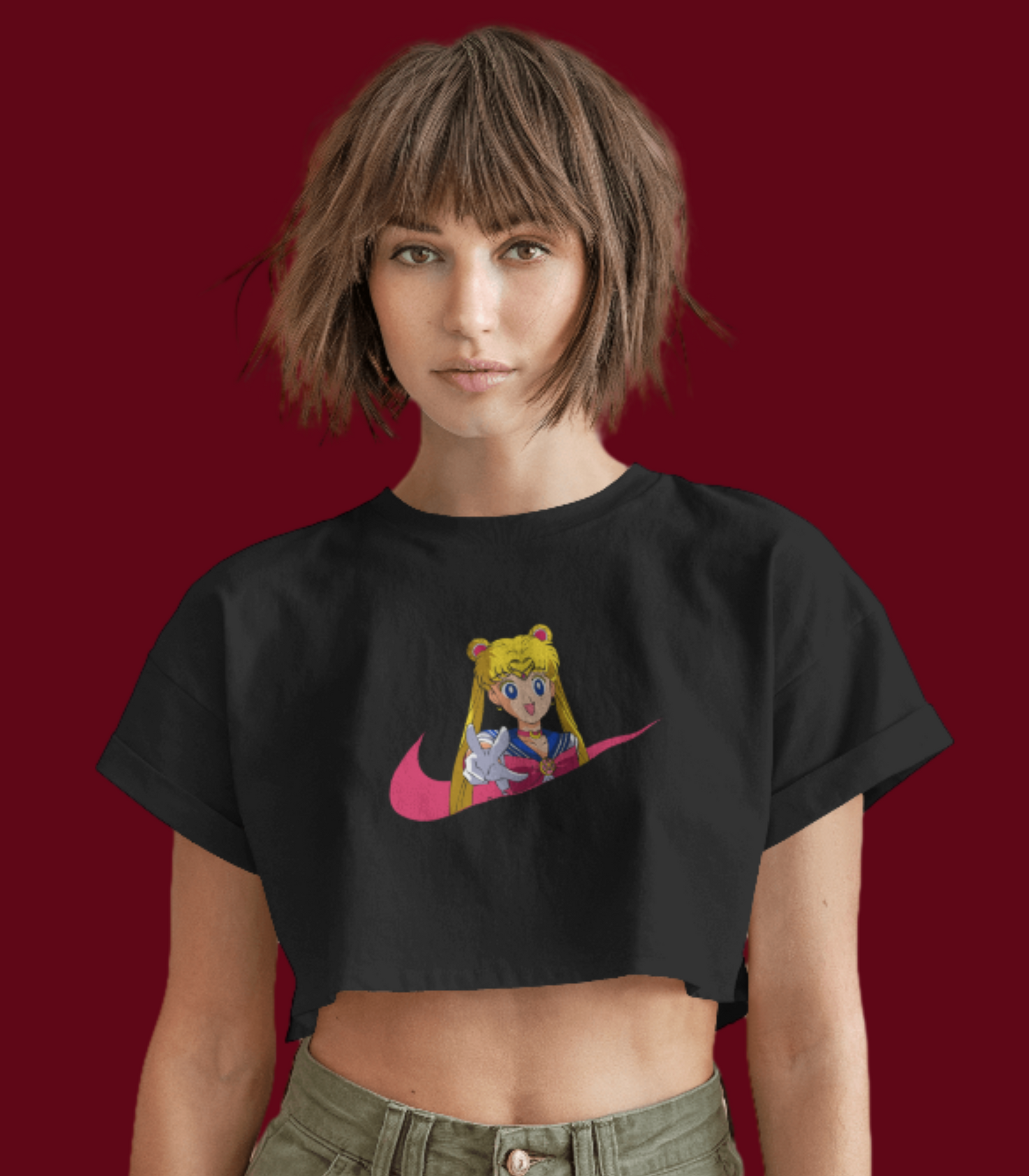 SCUBAAA Women's Salior Chic Crop Top