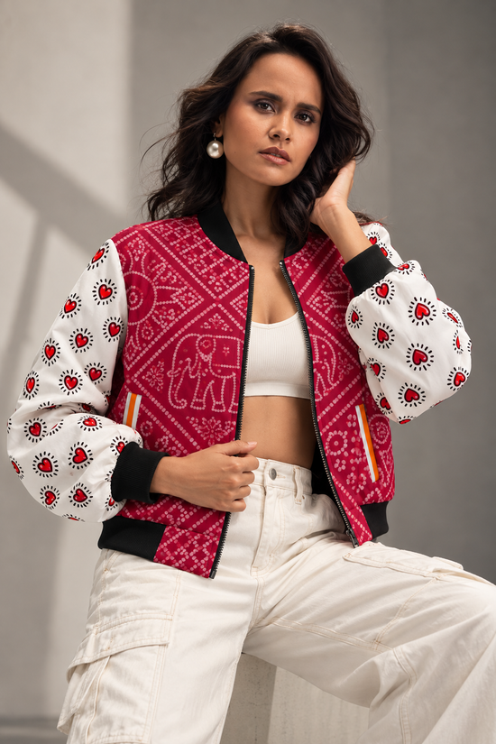 Gulnaar Bandhani Bomber