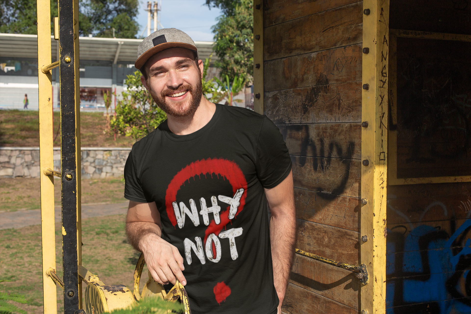 SCUBAAA Men's Why Not Half Sleeve T-Shirt