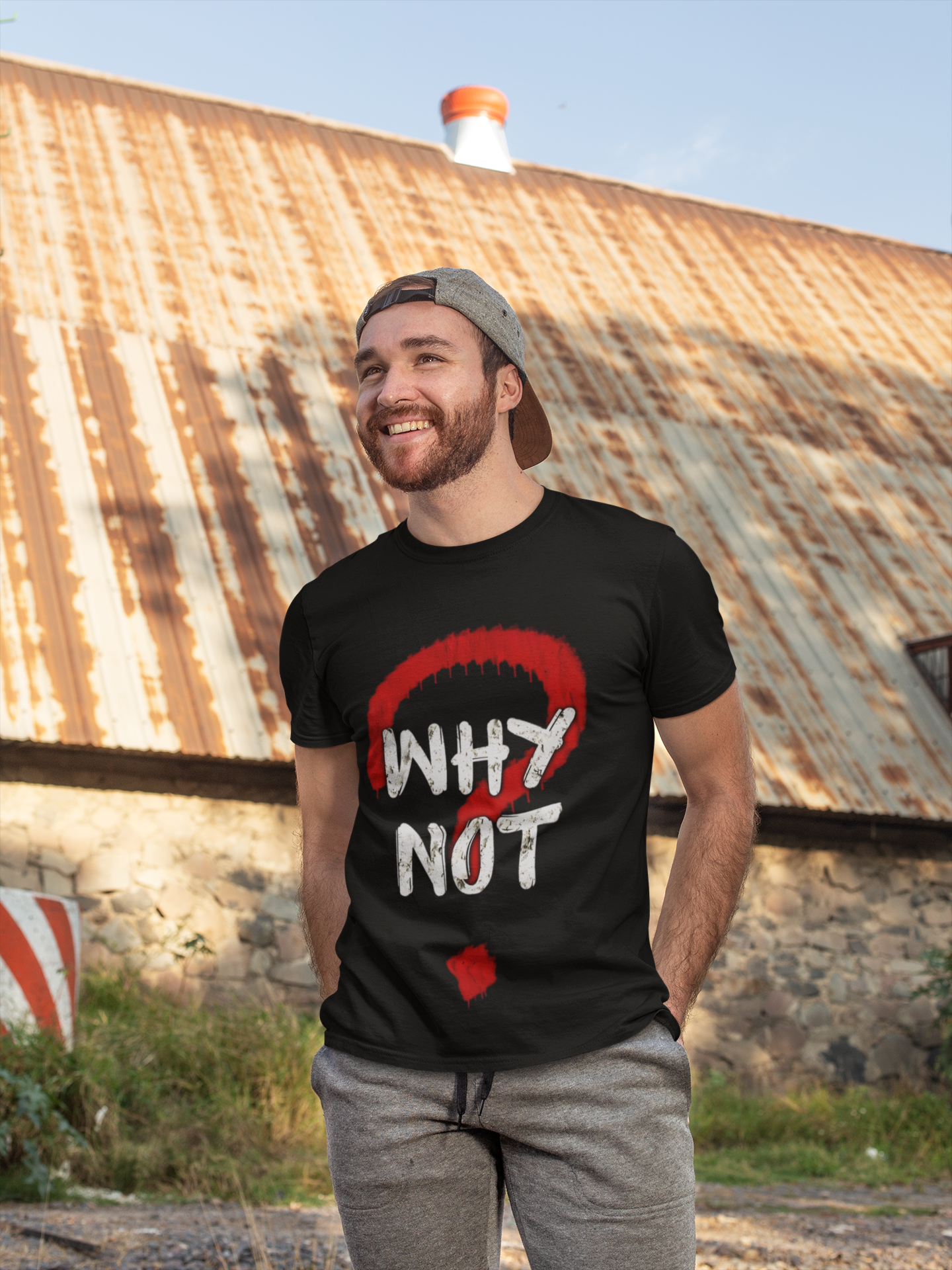 SCUBAAA Men's Why Not Half Sleeve T-Shirt