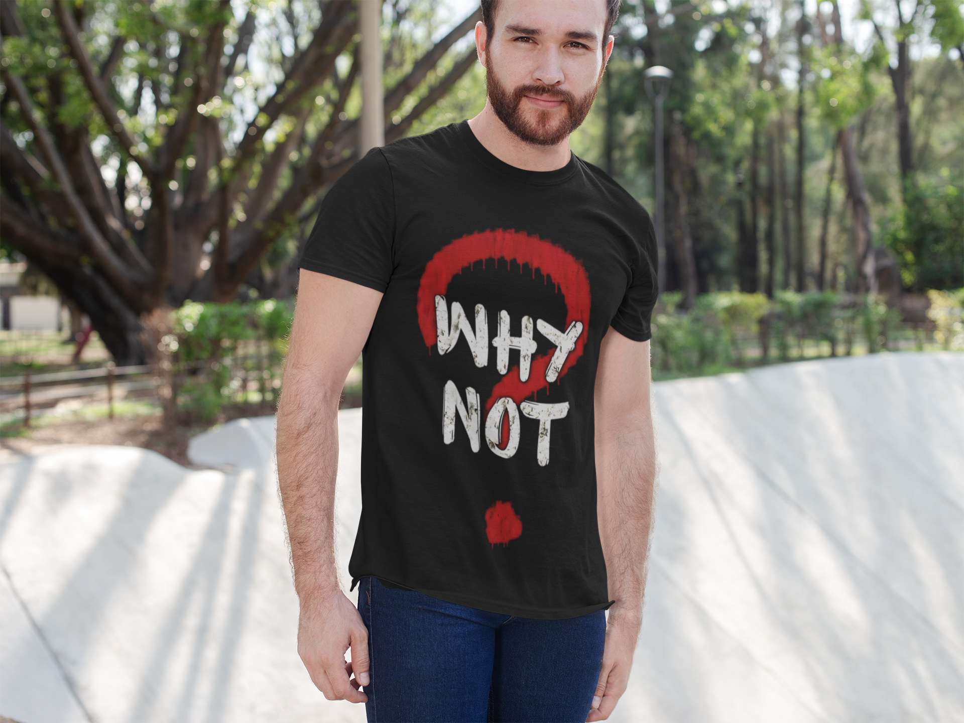 SCUBAAA Men's Why Not Half Sleeve T-Shirt