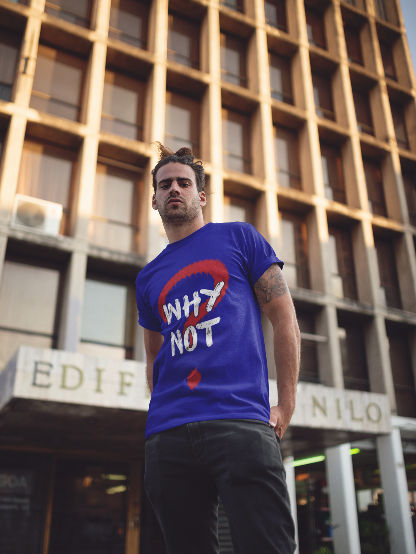 SCUBAAA Men's Why Not Half Sleeve T-Shirt