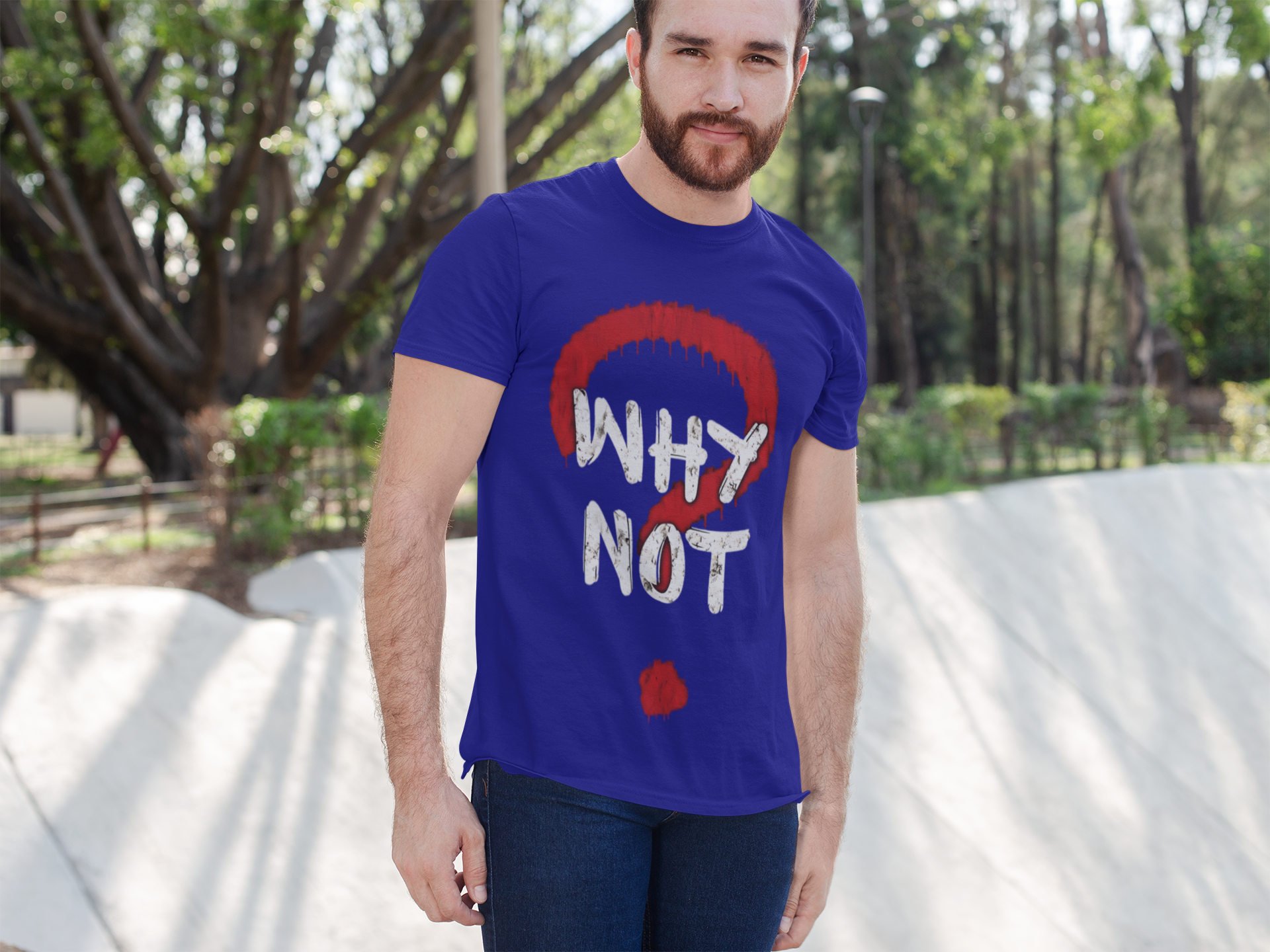 SCUBAAA Men's Why Not Half Sleeve T-Shirt