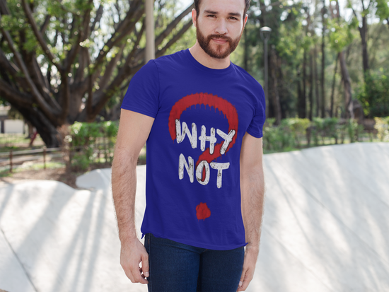 SCUBAAA Men's Why Not Half Sleeve T-Shirt