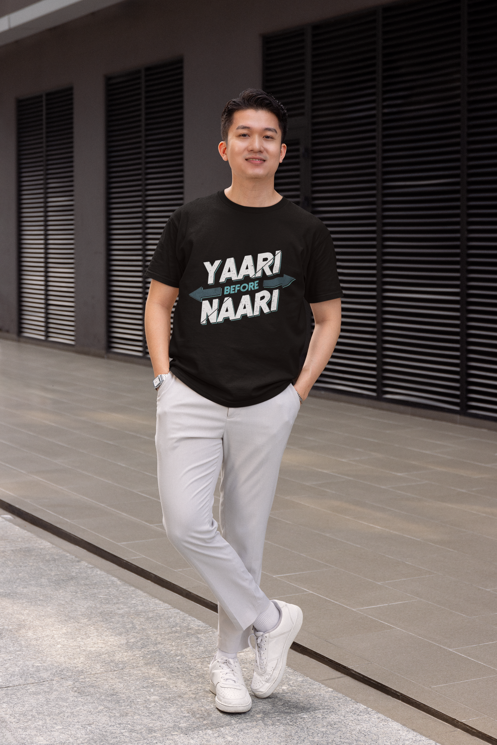 SCUBAAA Men's Yaari Theme Half Sleeve T-Shirt