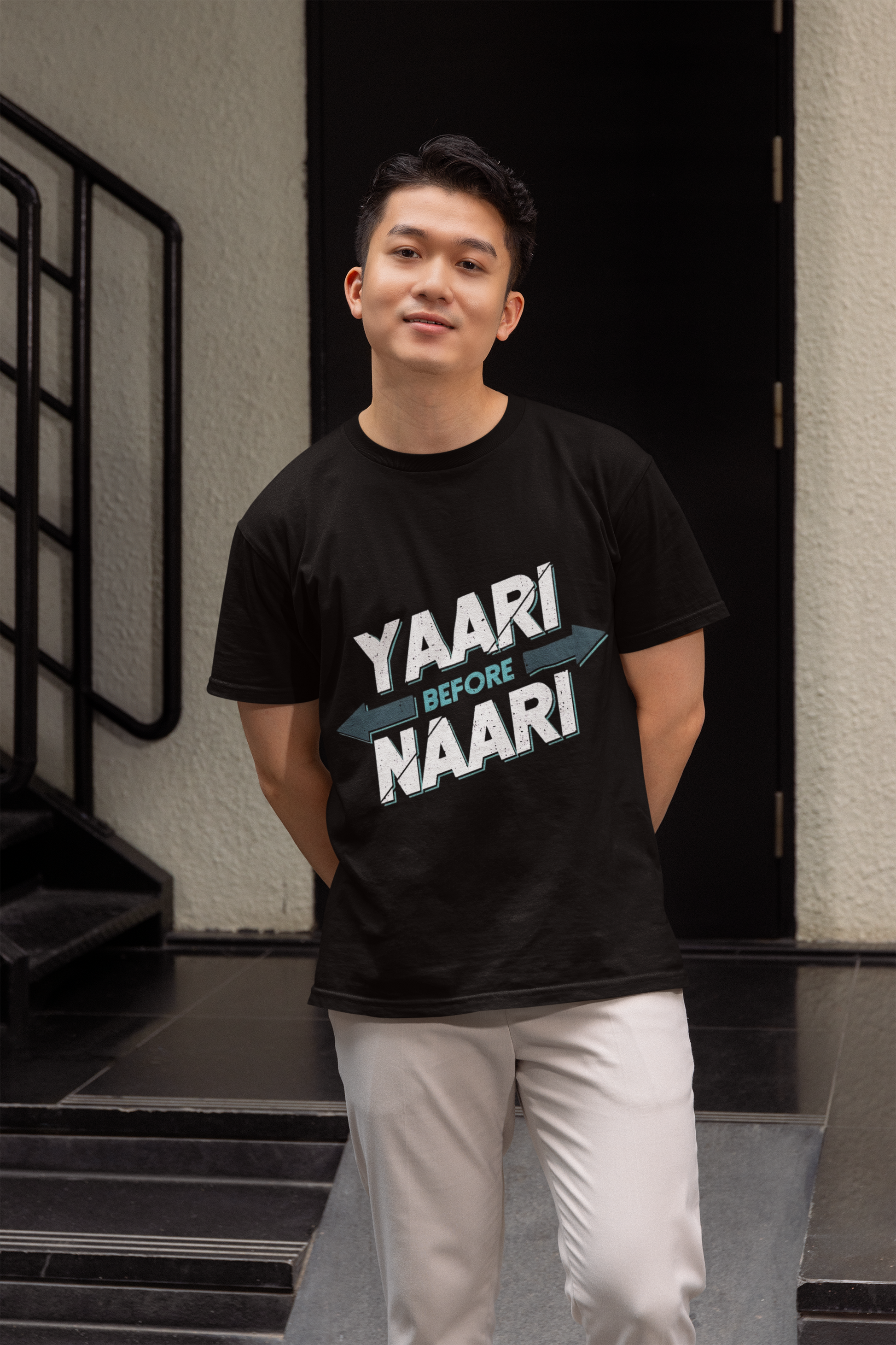 SCUBAAA Men's Yaari Theme Half Sleeve T-Shirt