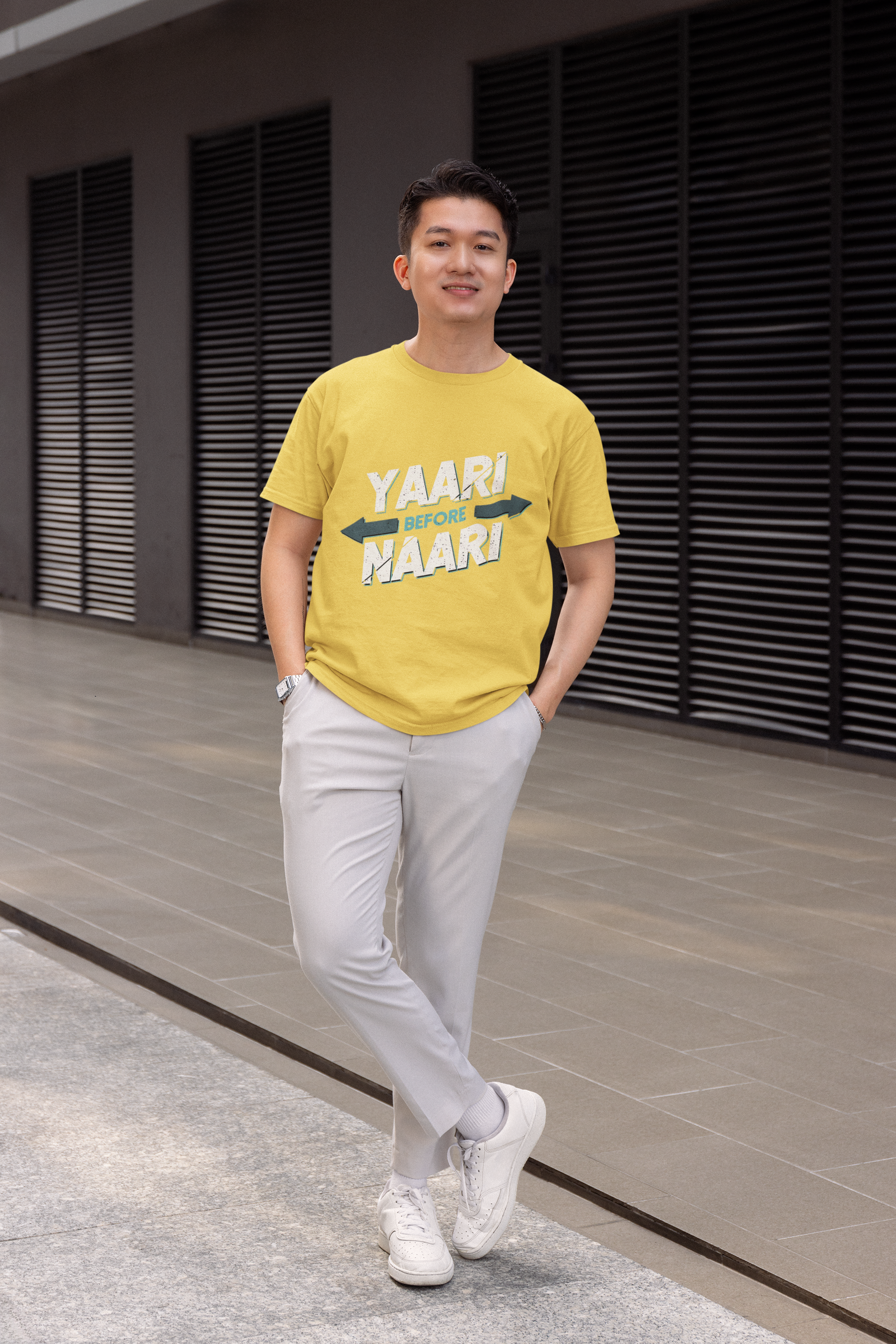 SCUBAAA Men's Yaari Theme Half Sleeve T-Shirt