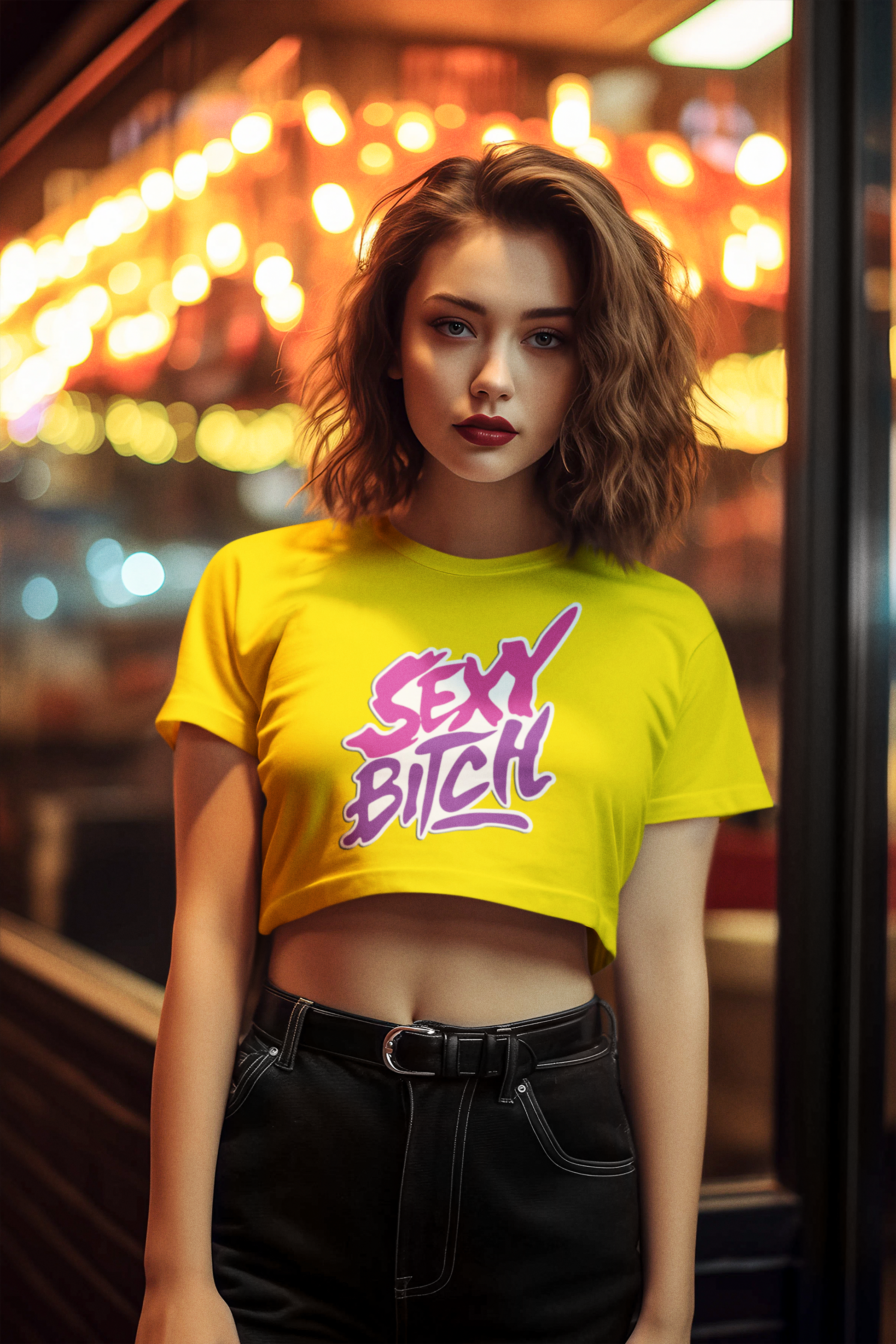 SCUBAAA Sexy Bitch Women's Crop Top