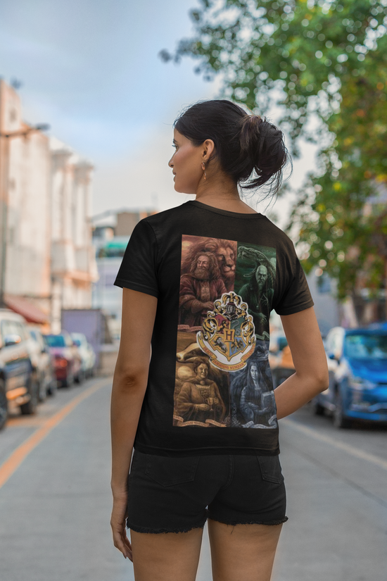 SCUBAAA Women's Harry Potter Half Sleeve Regular Fit T-shirt