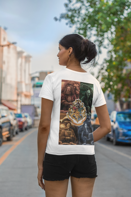 SCUBAAA Women's Harry Potter Half Sleeve Regular Fit T-shirt