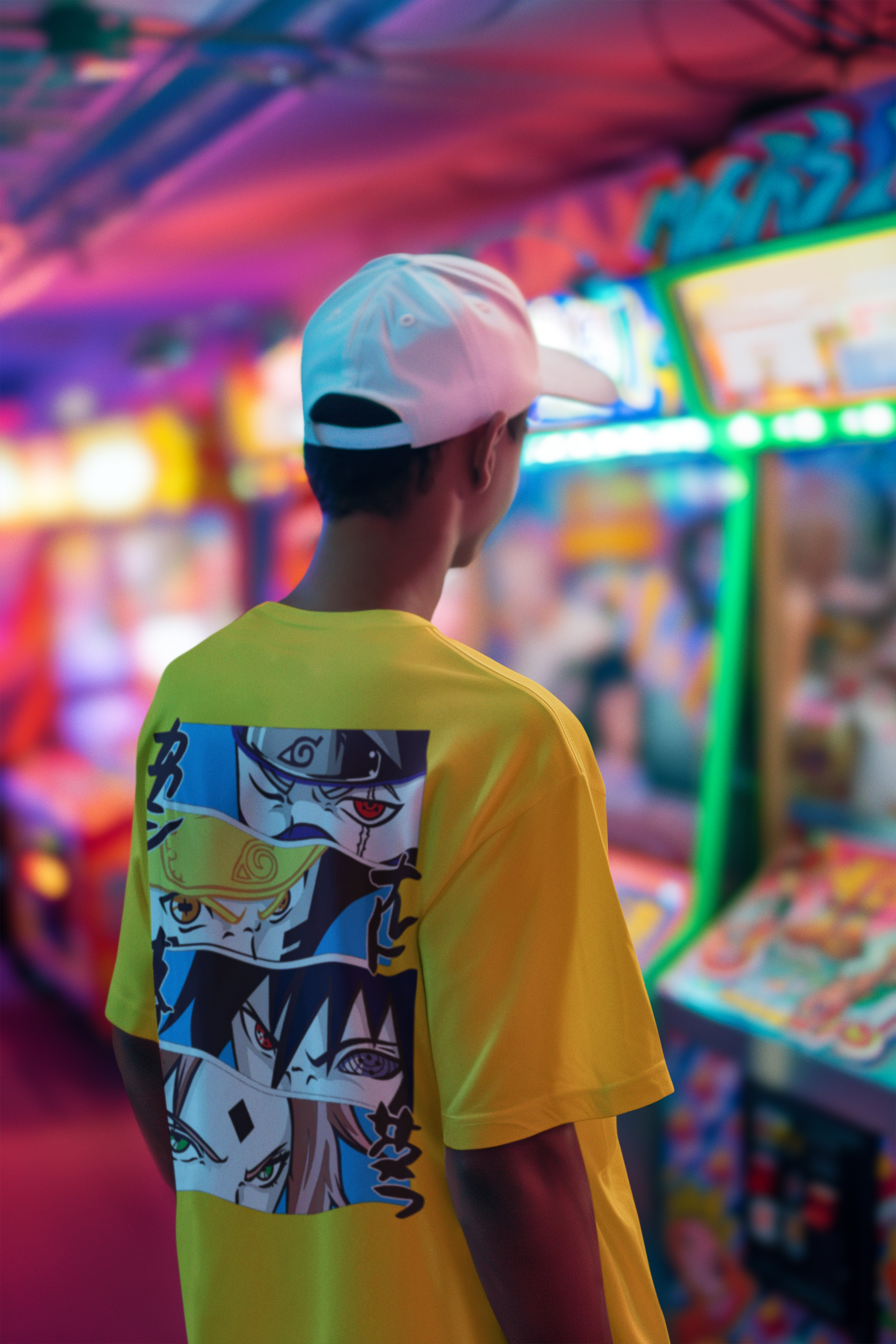 SCUBAAA Men's Naruto Oversized Half Sleeve T-shirt