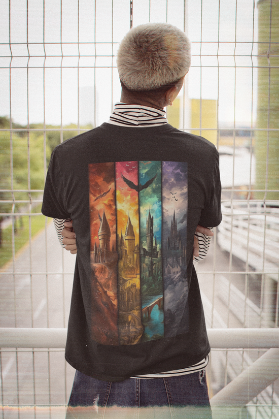 SCUBAAA Men's Harry Potter Half Sleeve Regular Fit T-shirt