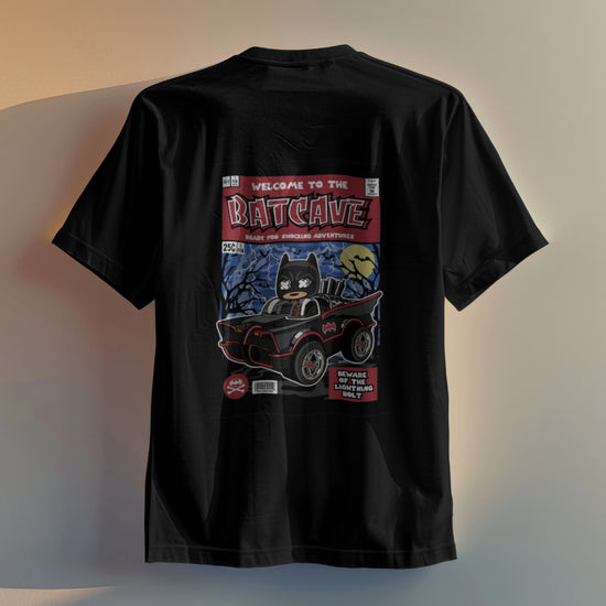 SCUBAAA Men's Gotham Knight Pop Art Oversized Half Sleeve T-shirt