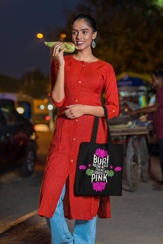 SCUBAAA Fluorescent Tote Bag Zipper