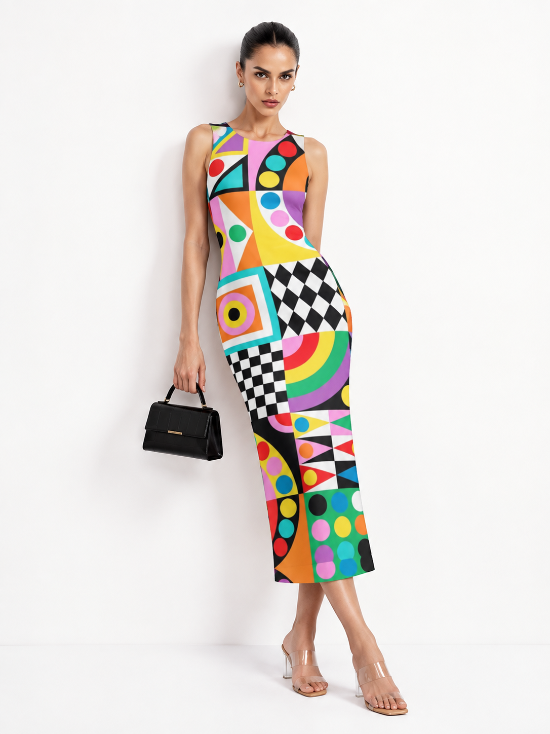 Art Deco Pop Bodycon Dress