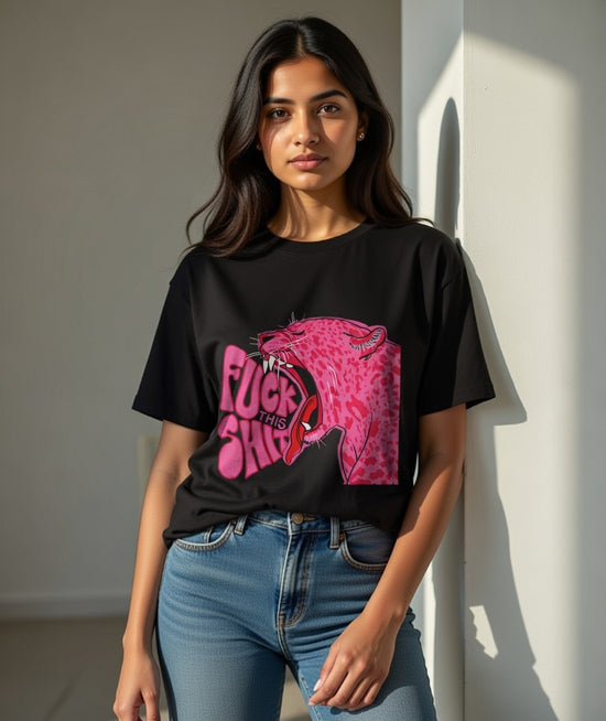 Pissed Pink Panther Oversized T-Shirt